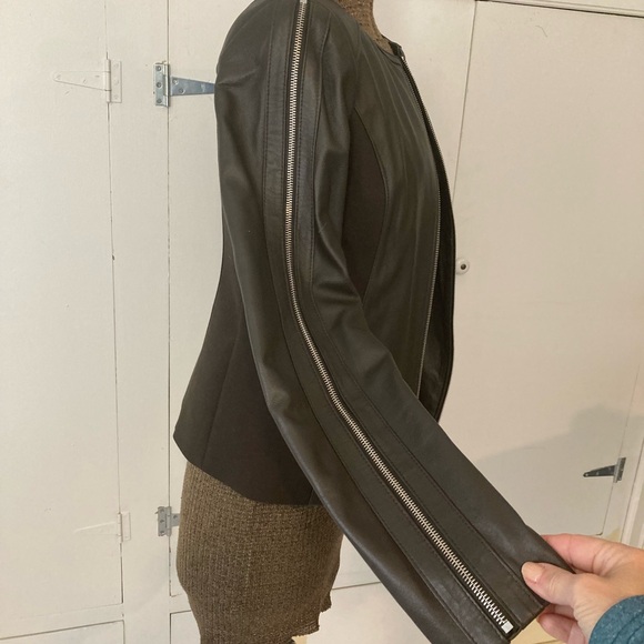 Via Spiga Leather Jacket XS - Picture 2 of 7